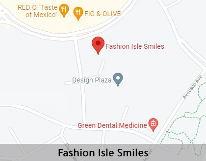 Map image for Dental Office in Newport Beach, CA